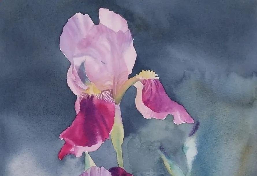 Мастер-класс «Ботаническая акварель: цветок ириса» к 8 марта